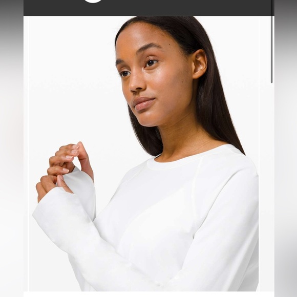 NWT Lululemon Waterside Relaxed UVP Long Sleeve / White - Picture 4 of 9